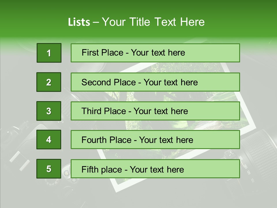 Dslr Photography PowerPoint Template