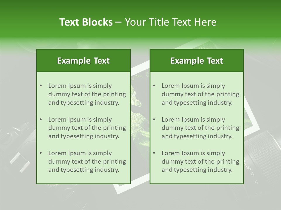 Dslr Photography PowerPoint Template