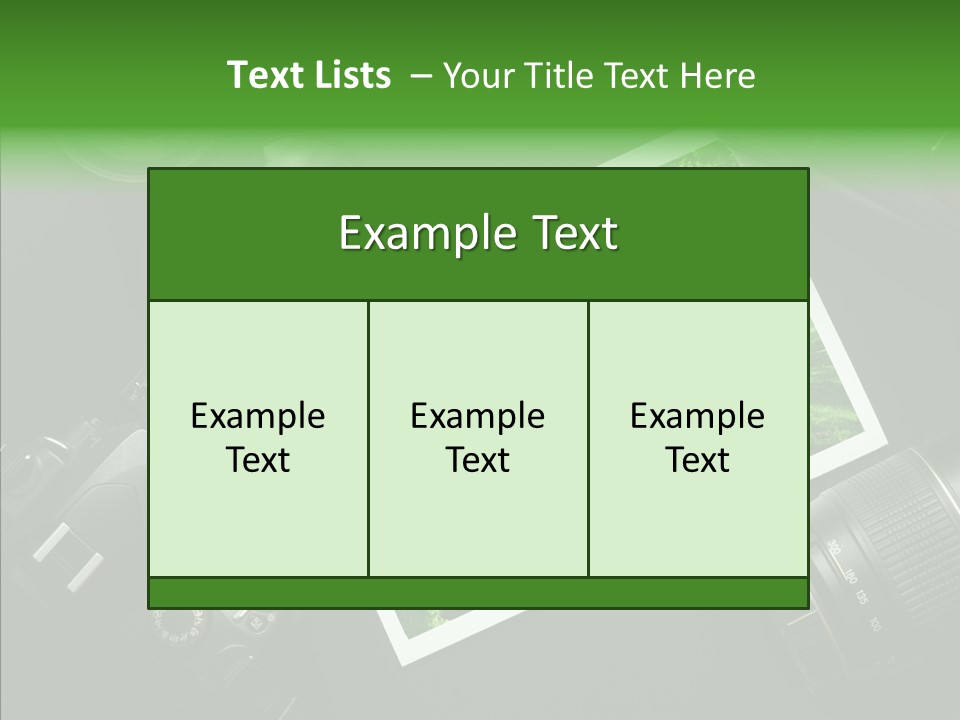 Dslr Photography PowerPoint Template