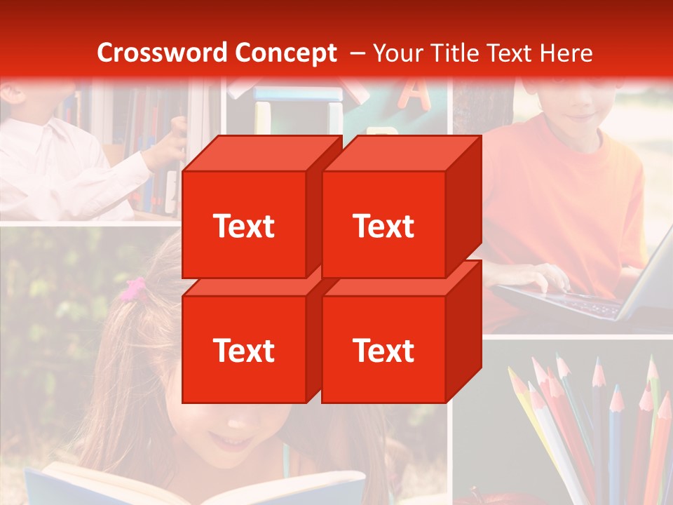 Knowledge Schoolboy Education PowerPoint Template