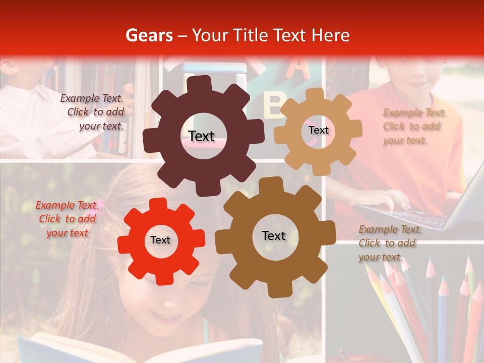 Knowledge Schoolboy Education PowerPoint Template