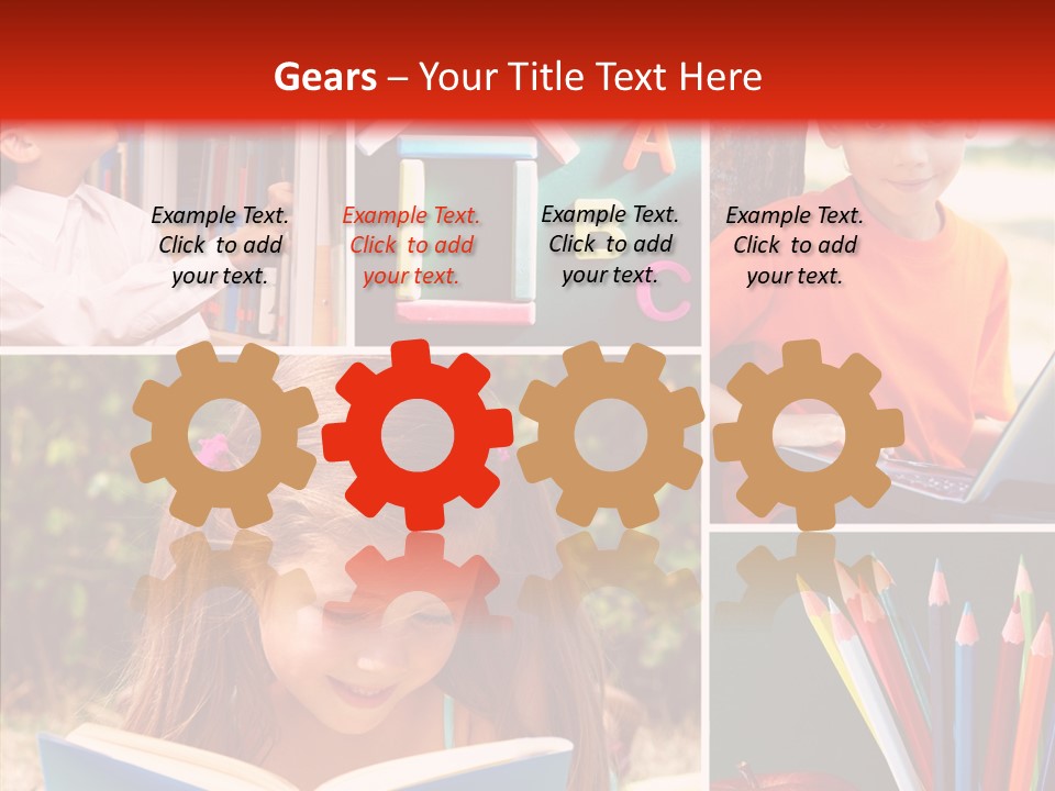 Knowledge Schoolboy Education PowerPoint Template