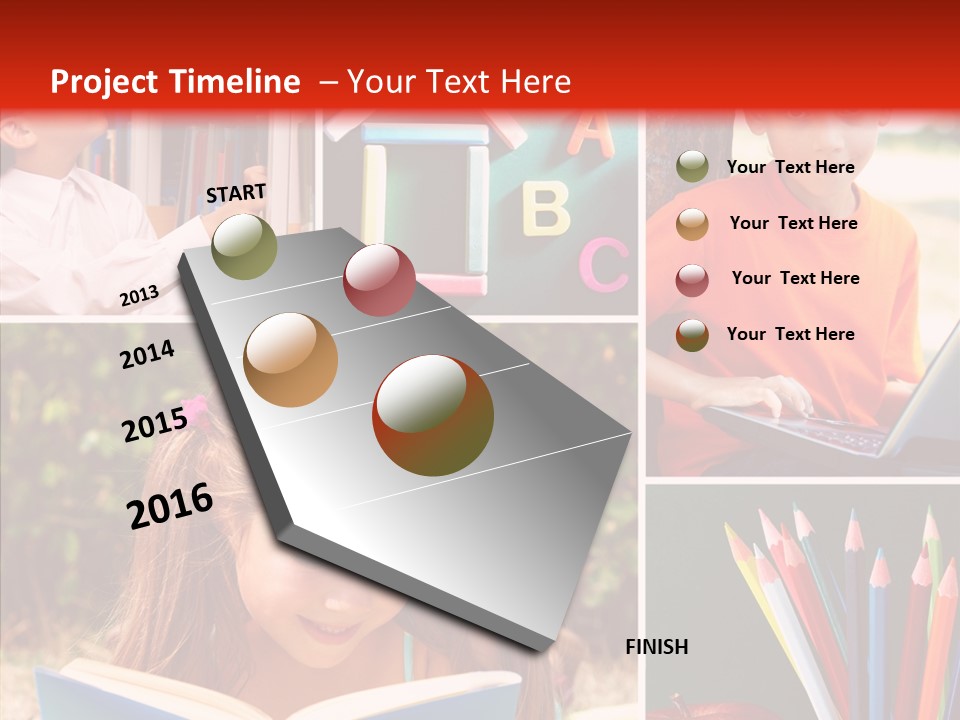 Knowledge Schoolboy Education PowerPoint Template