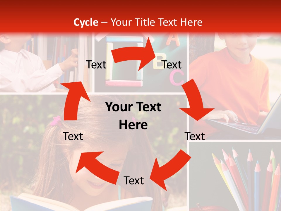 Knowledge Schoolboy Education PowerPoint Template