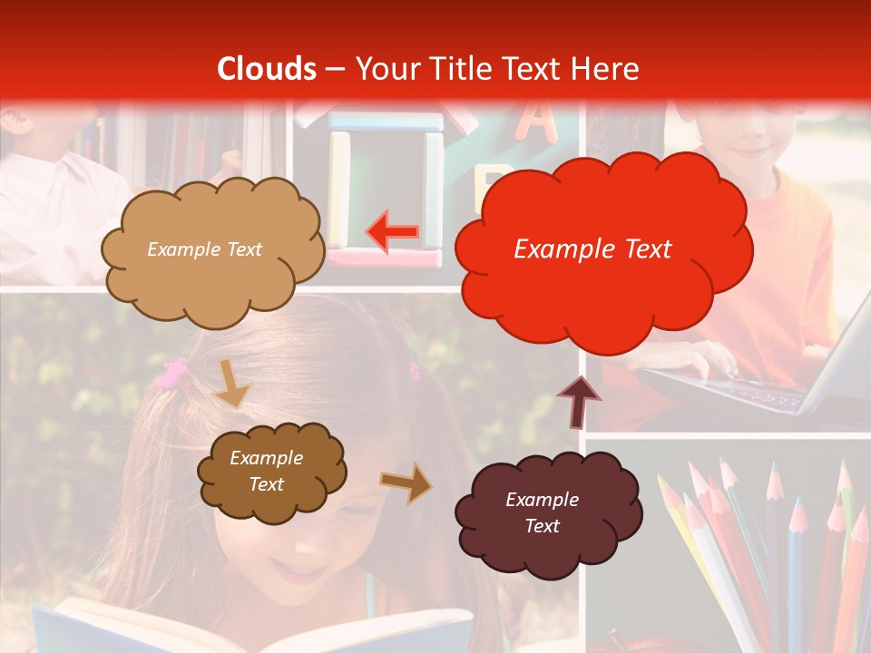 Knowledge Schoolboy Education PowerPoint Template
