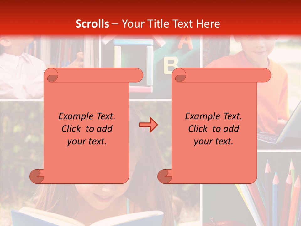 Knowledge Schoolboy Education PowerPoint Template