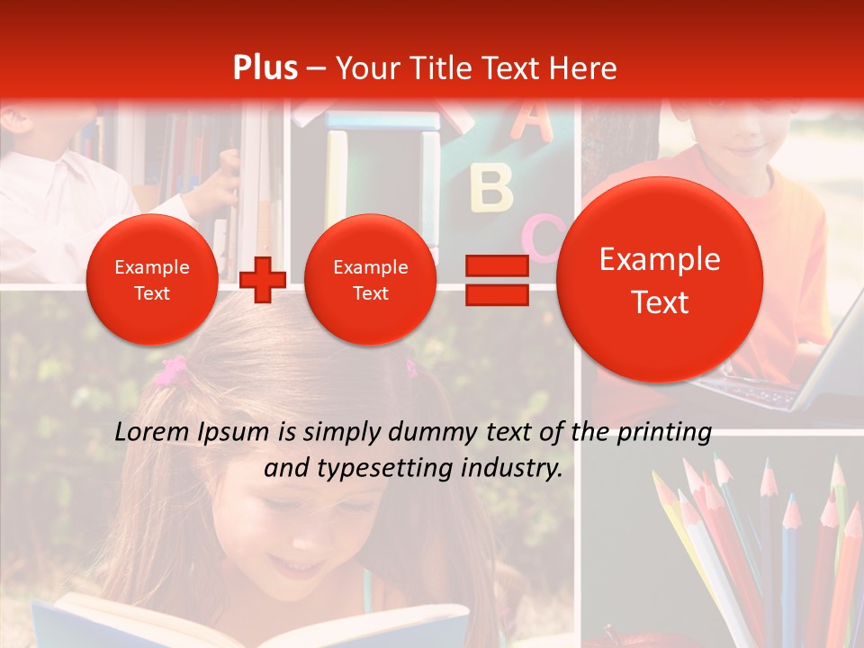 Knowledge Schoolboy Education PowerPoint Template