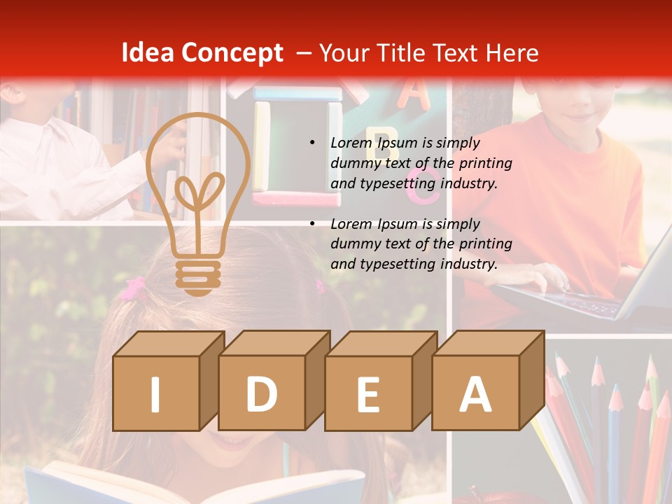 Knowledge Schoolboy Education PowerPoint Template