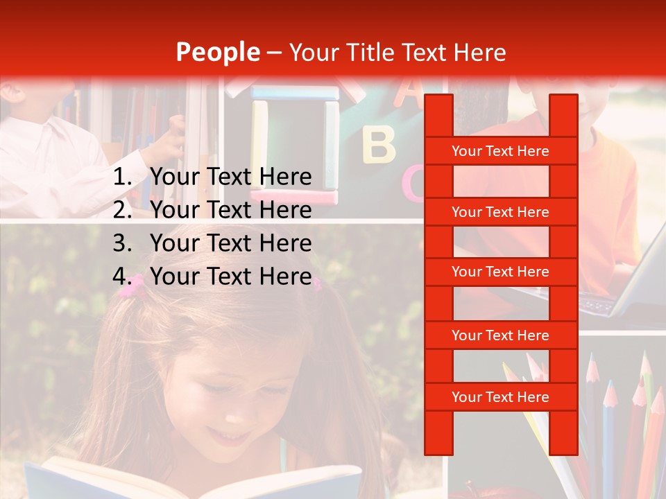 Knowledge Schoolboy Education PowerPoint Template