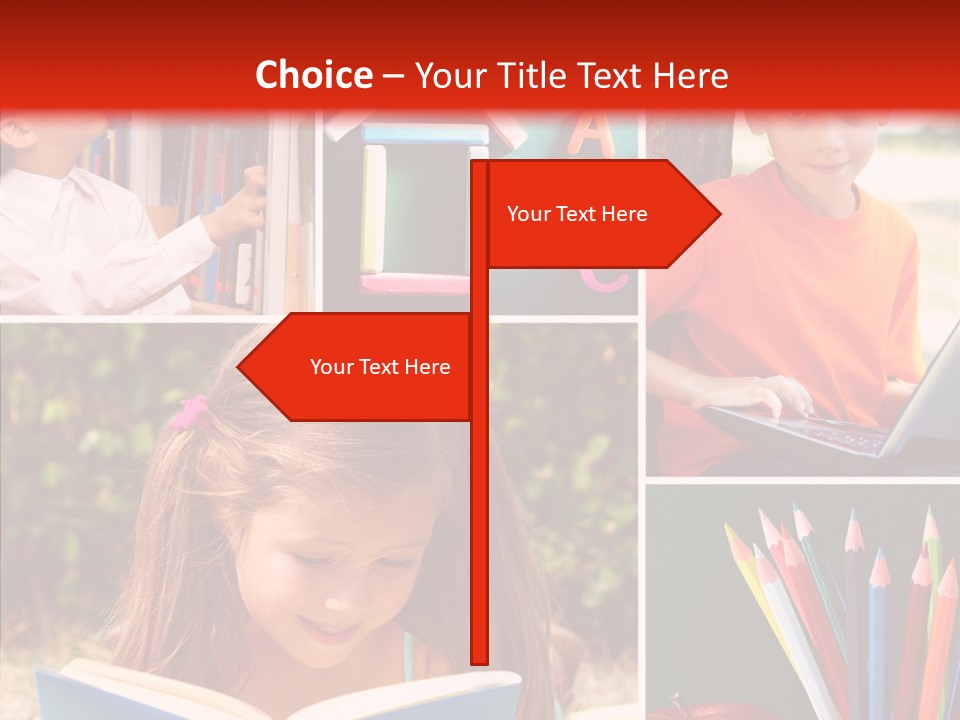 Knowledge Schoolboy Education PowerPoint Template