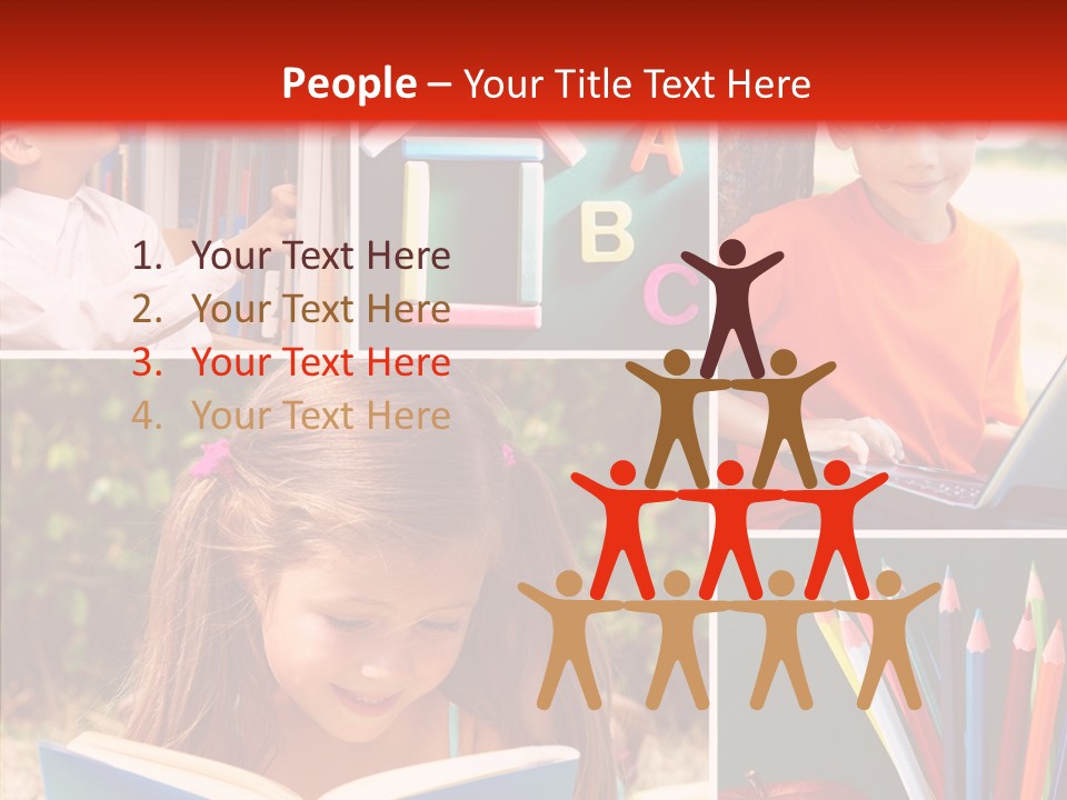 Knowledge Schoolboy Education PowerPoint Template