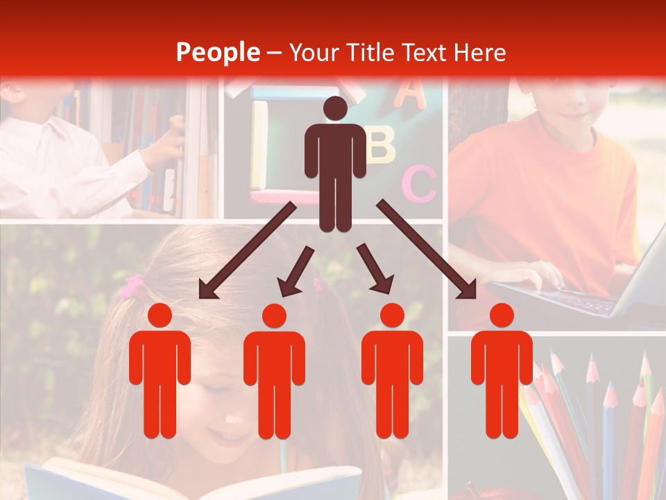 Knowledge Schoolboy Education PowerPoint Template