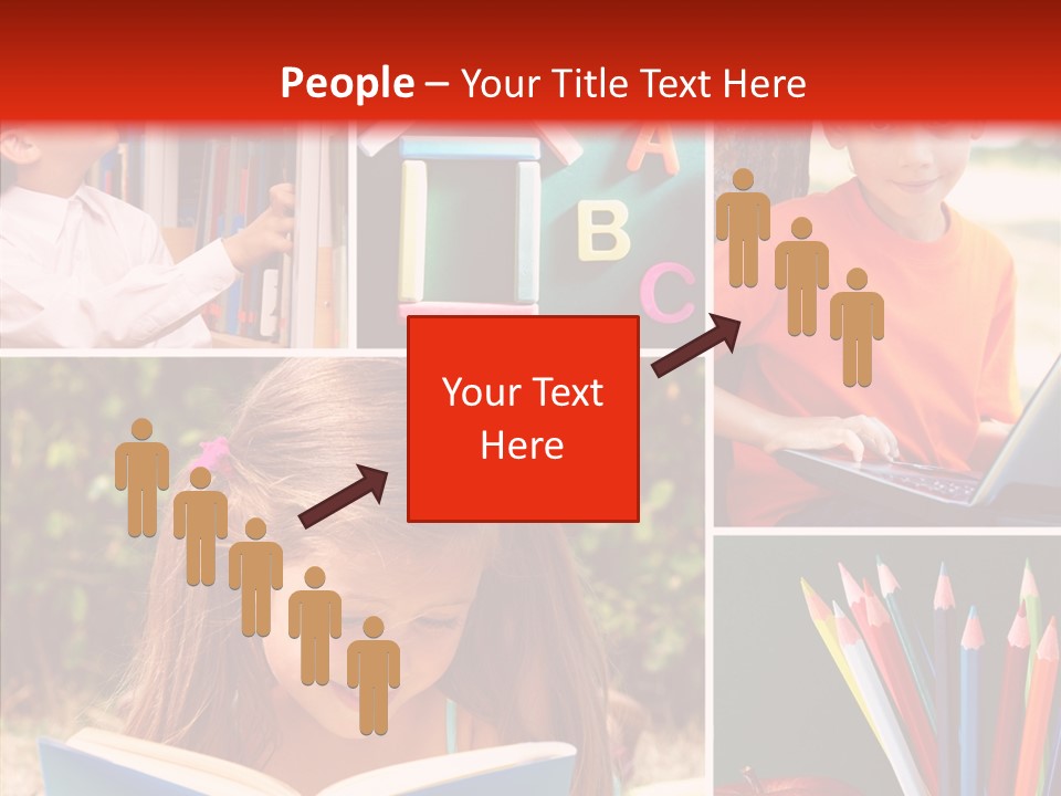 Knowledge Schoolboy Education PowerPoint Template