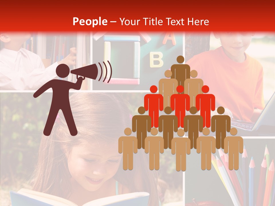 Knowledge Schoolboy Education PowerPoint Template