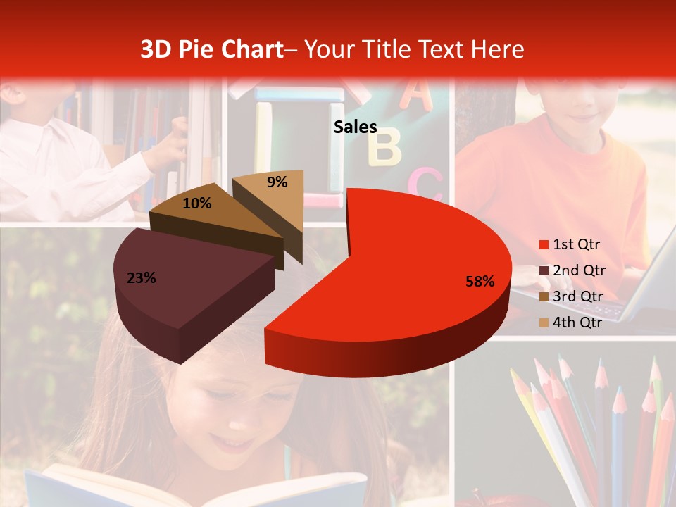 Knowledge Schoolboy Education PowerPoint Template