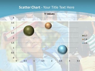 School Children Studying PowerPoint Template