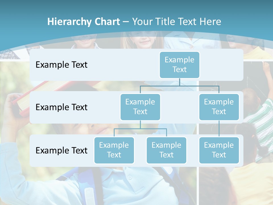 School Children Studying PowerPoint Template