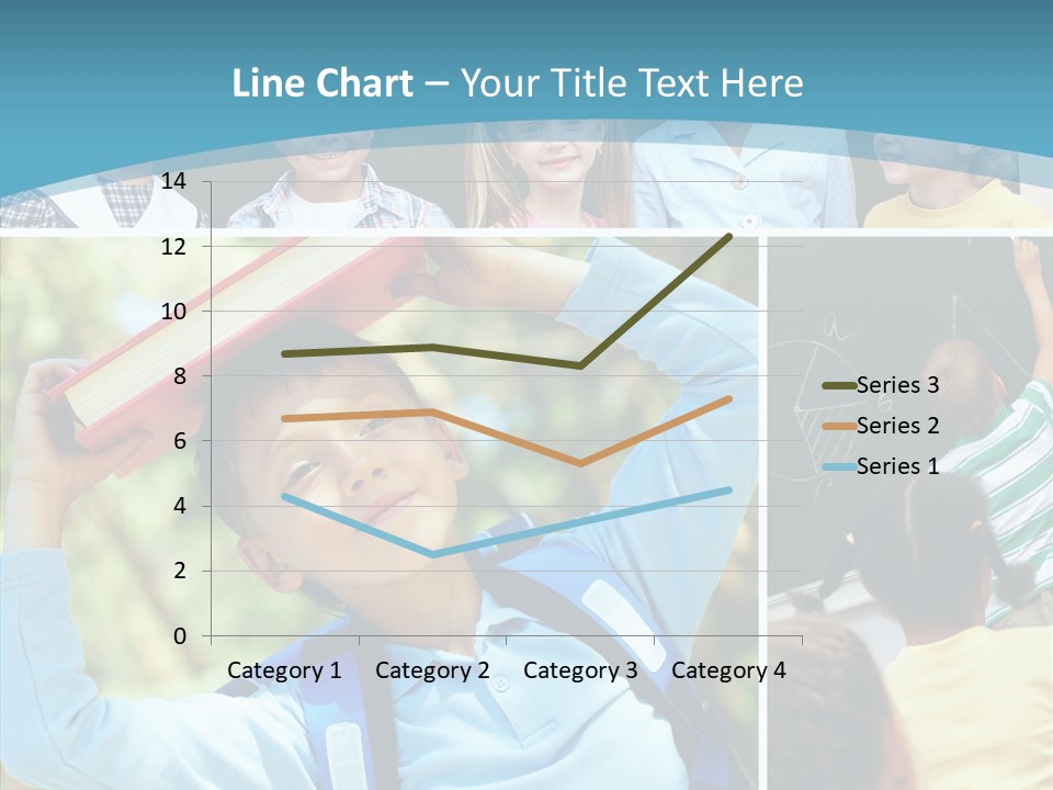 School Children Studying PowerPoint Template