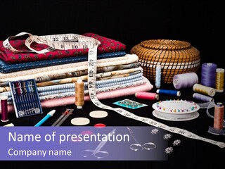 Sewing Accessories PowerPoint Template