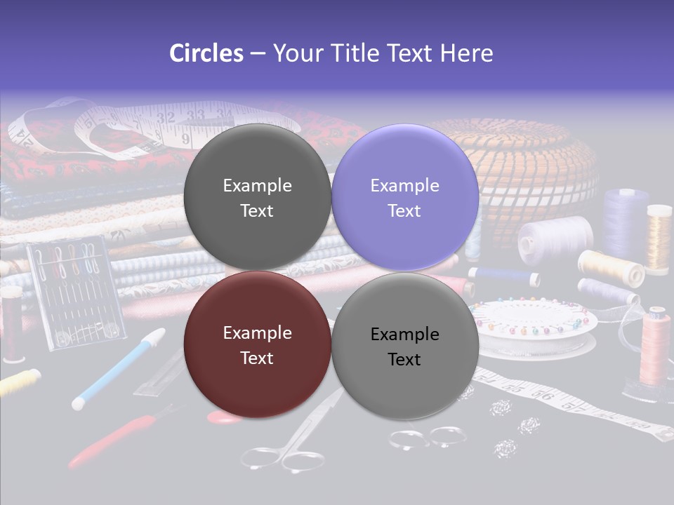 Sewing Accessories PowerPoint Template