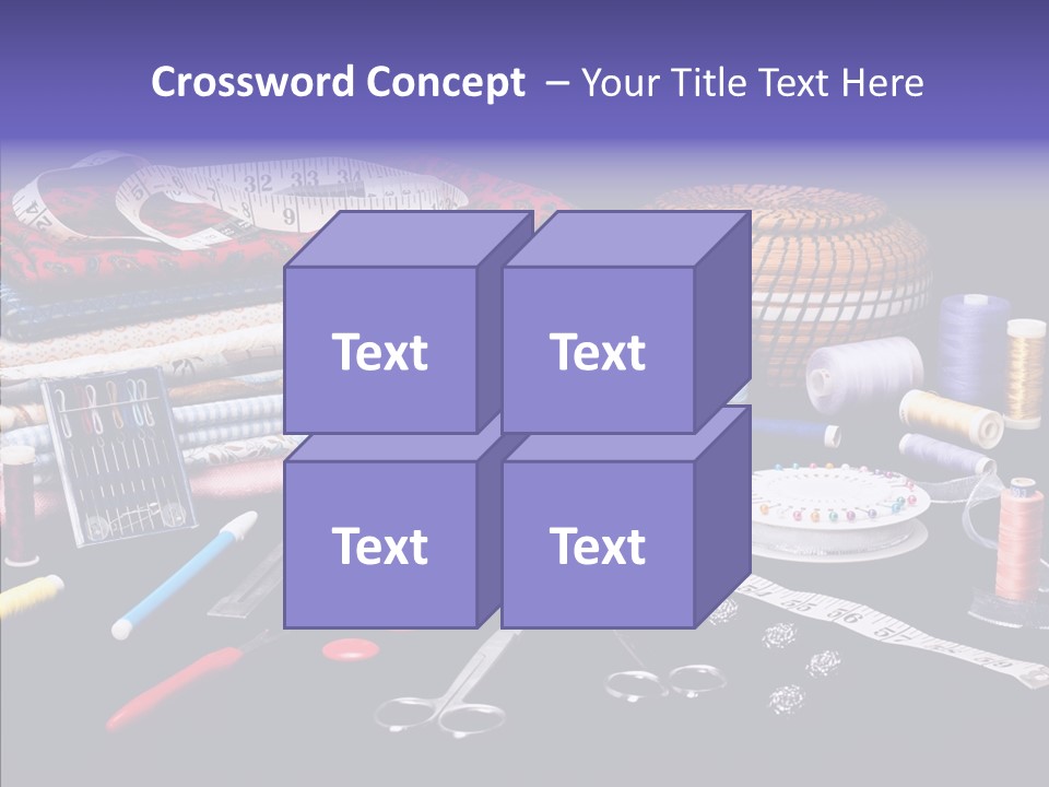 Sewing Accessories PowerPoint Template