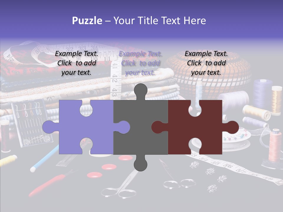 Sewing Accessories PowerPoint Template