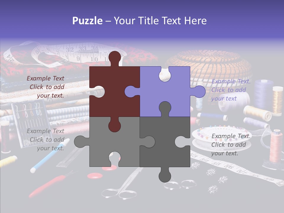 Sewing Accessories PowerPoint Template