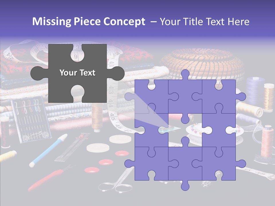 Sewing Accessories PowerPoint Template