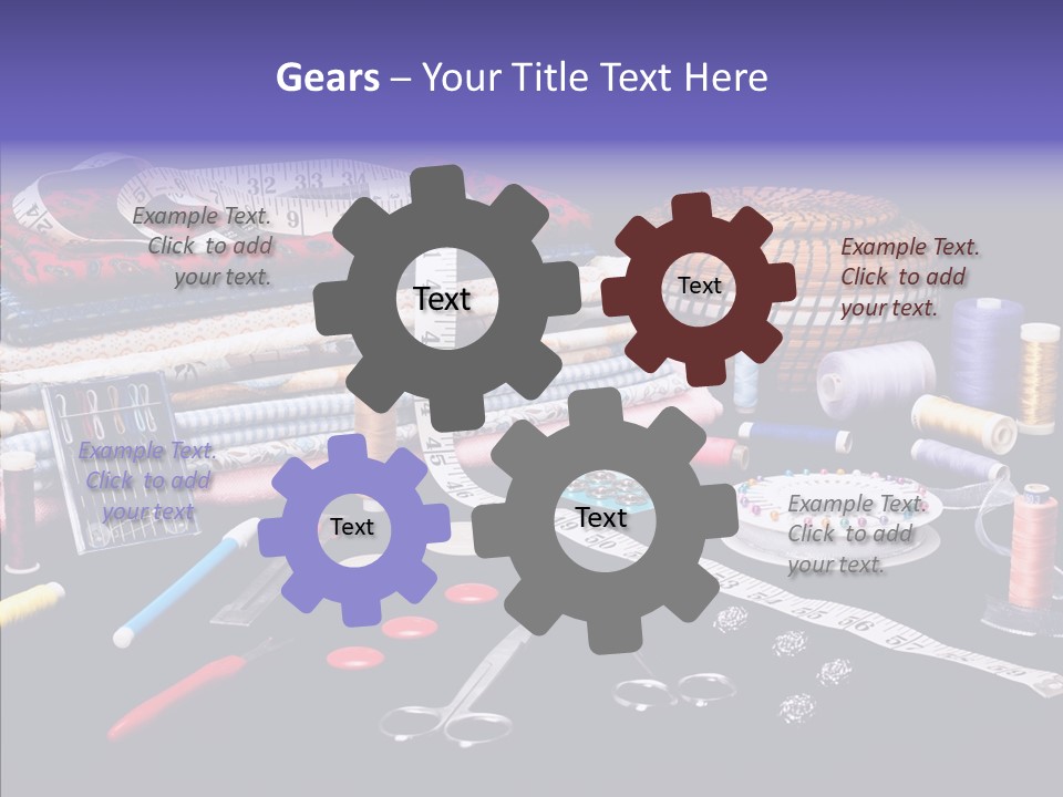 Sewing Accessories PowerPoint Template