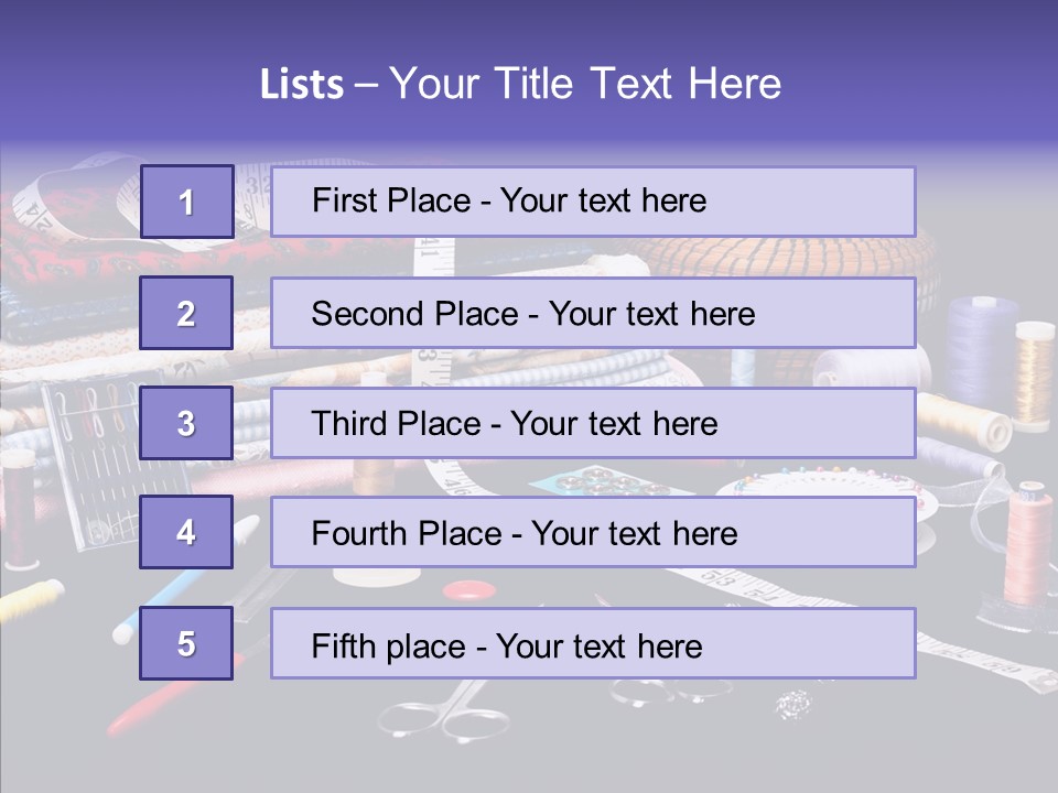 Sewing Accessories PowerPoint Template