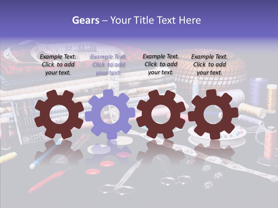 Sewing Accessories PowerPoint Template