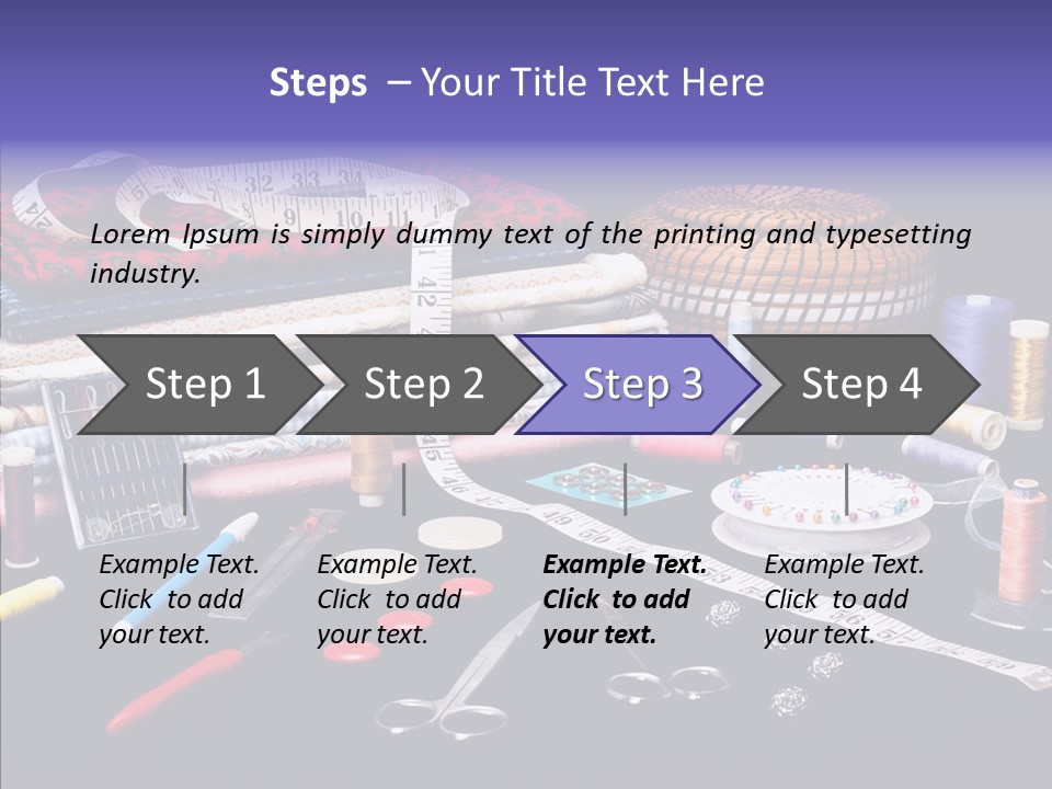 Sewing Accessories PowerPoint Template