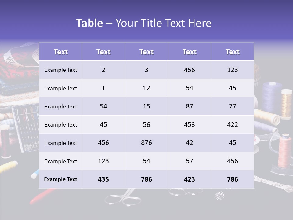 Sewing Accessories PowerPoint Template