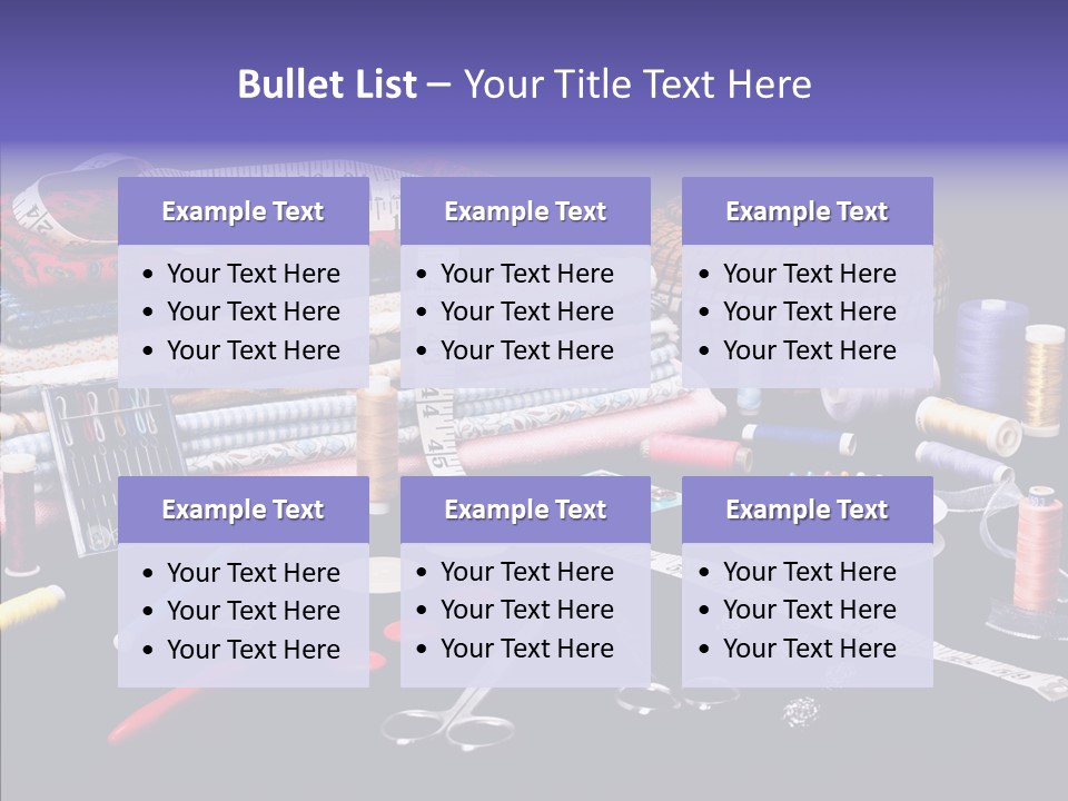 Sewing Accessories PowerPoint Template
