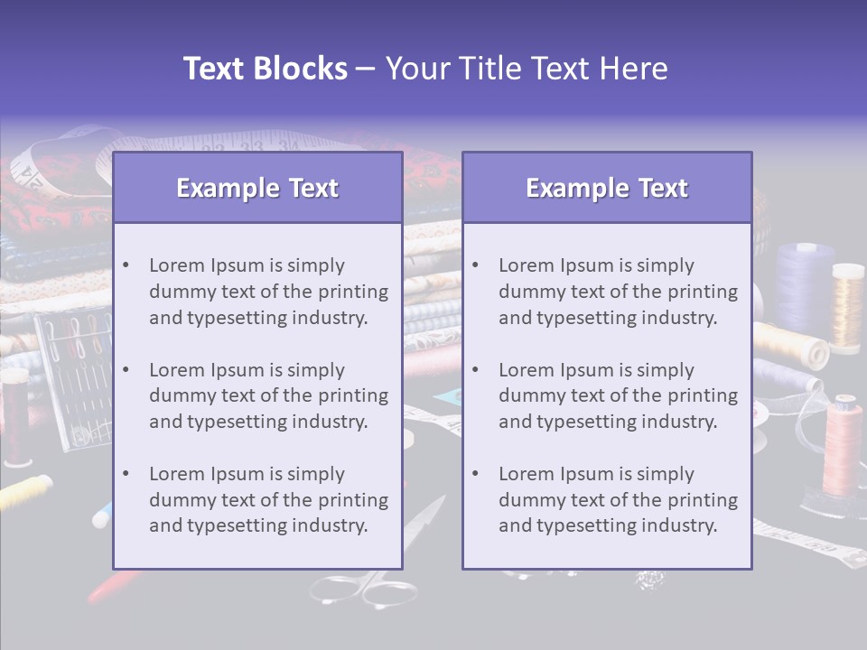 Sewing Accessories PowerPoint Template