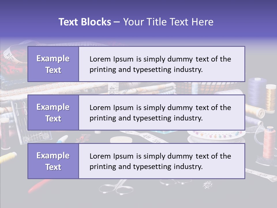 Sewing Accessories PowerPoint Template