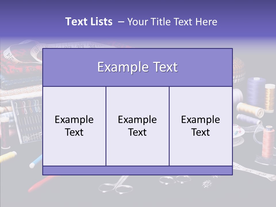 Sewing Accessories PowerPoint Template