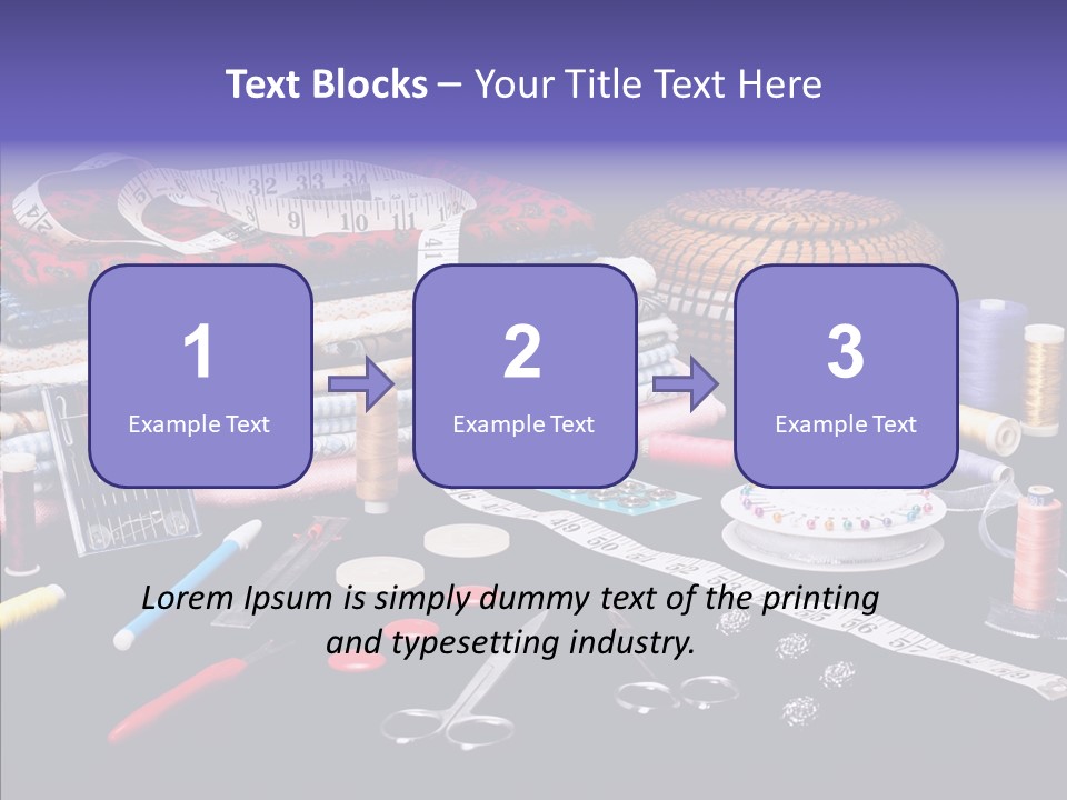 Sewing Accessories PowerPoint Template