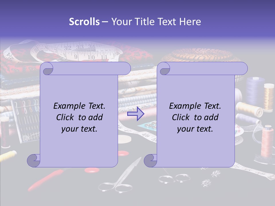 Sewing Accessories PowerPoint Template