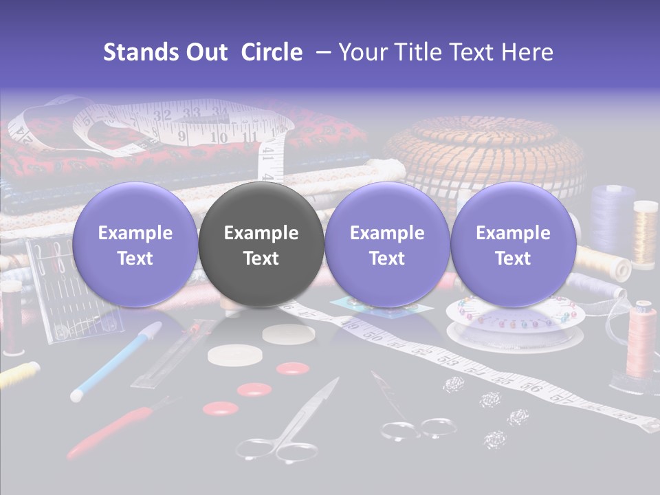 Sewing Accessories PowerPoint Template