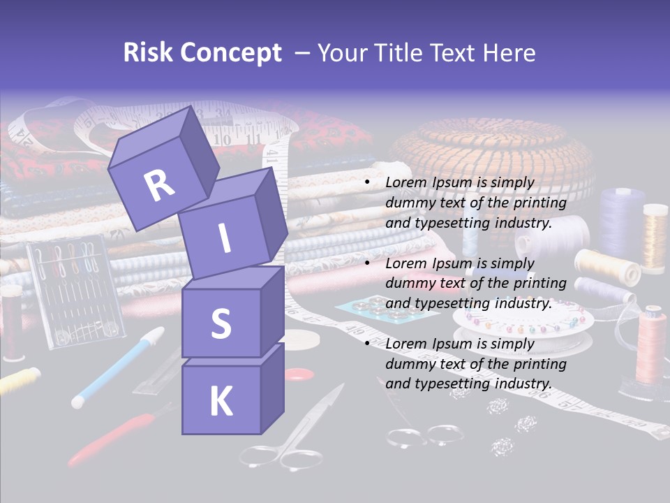 Sewing Accessories PowerPoint Template