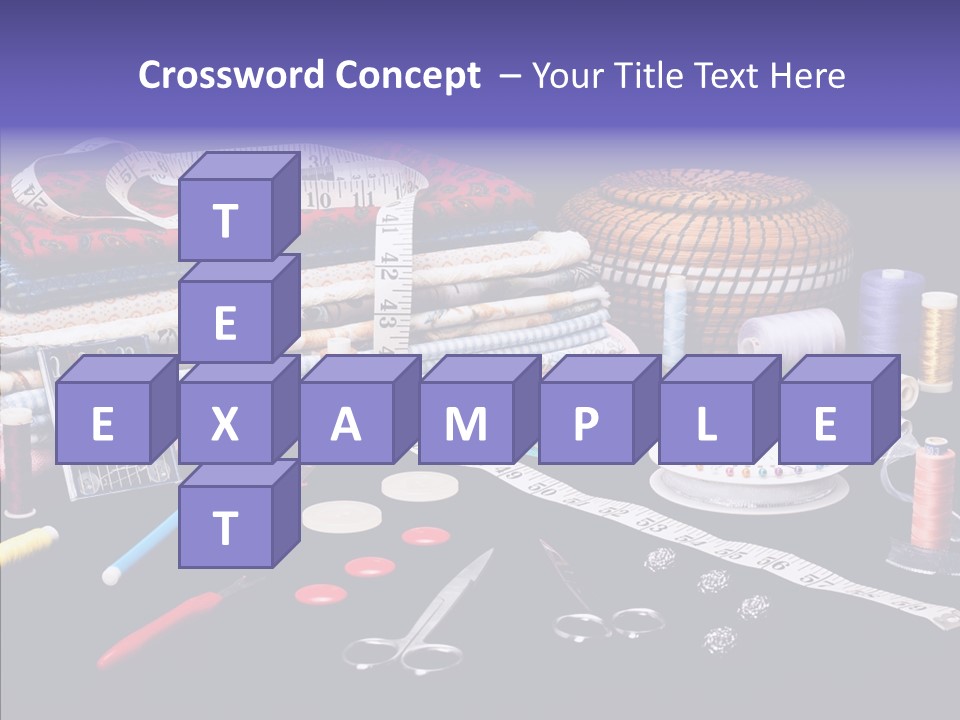 Sewing Accessories PowerPoint Template