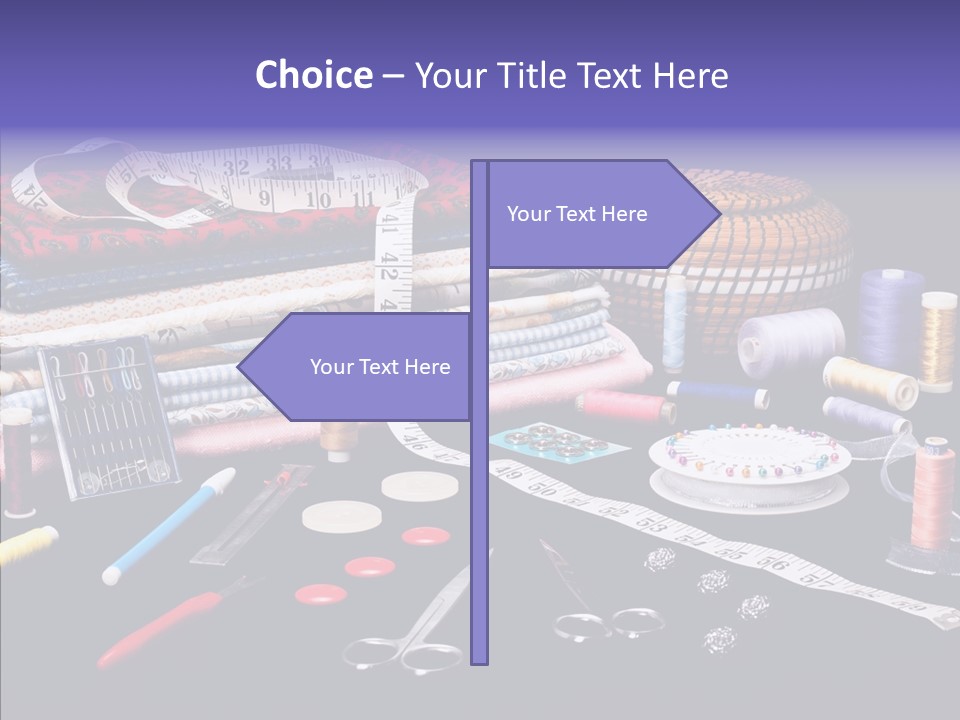 Sewing Accessories PowerPoint Template