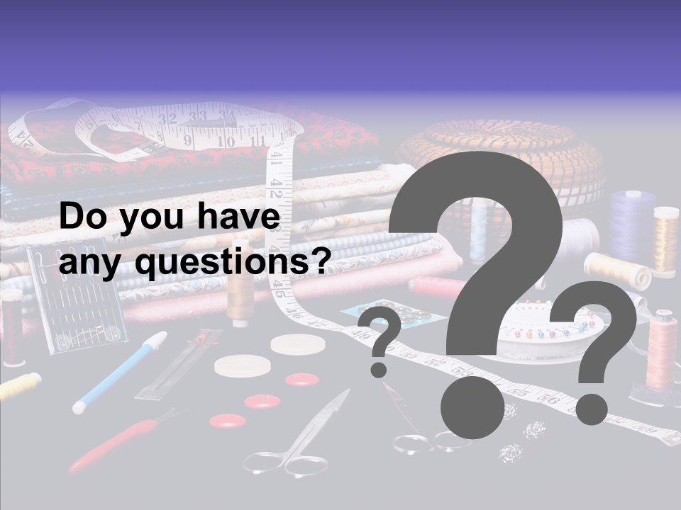 Sewing Accessories PowerPoint Template