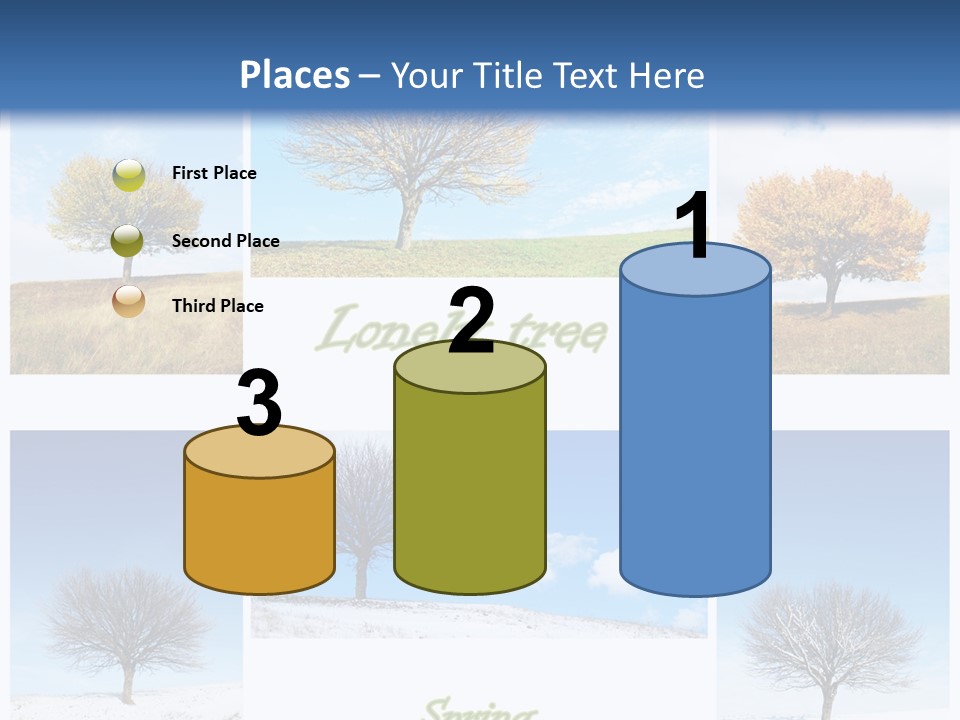 Cold Four Grass PowerPoint Template