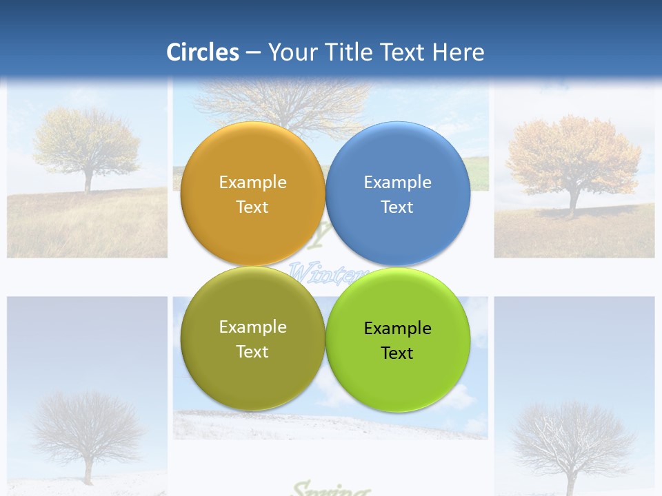 Cold Four Grass PowerPoint Template