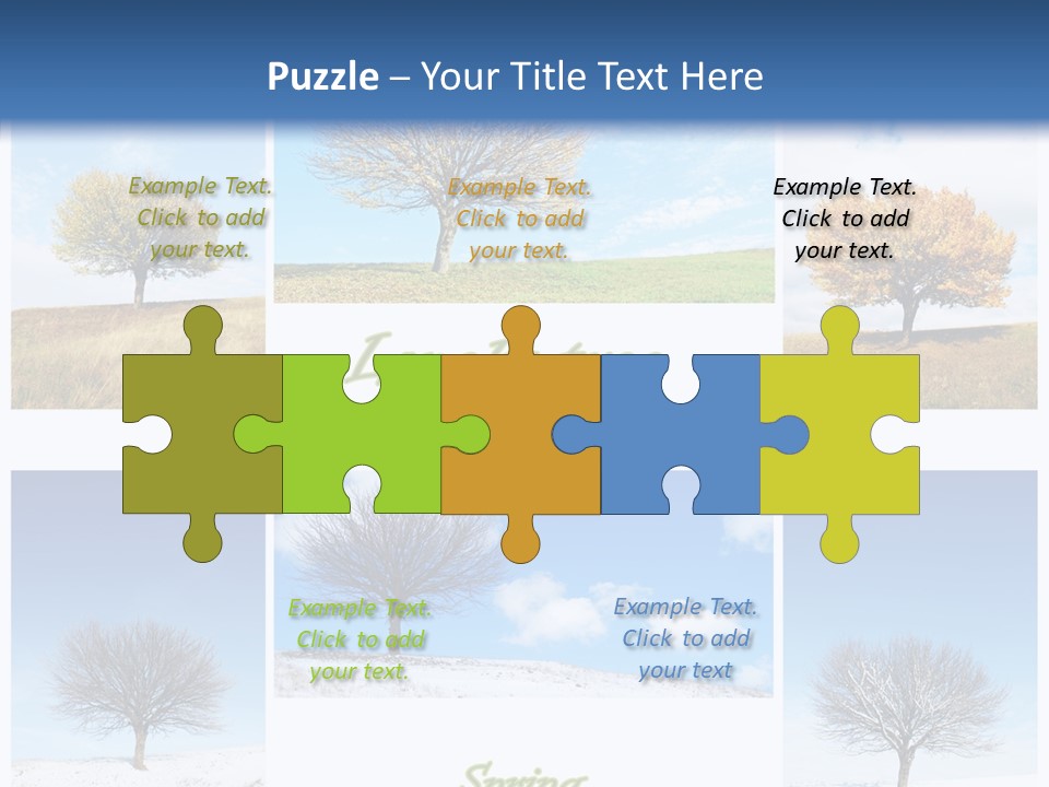 Cold Four Grass PowerPoint Template