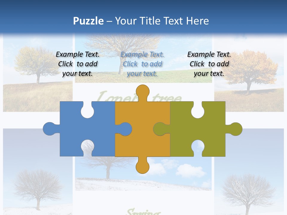 Cold Four Grass PowerPoint Template