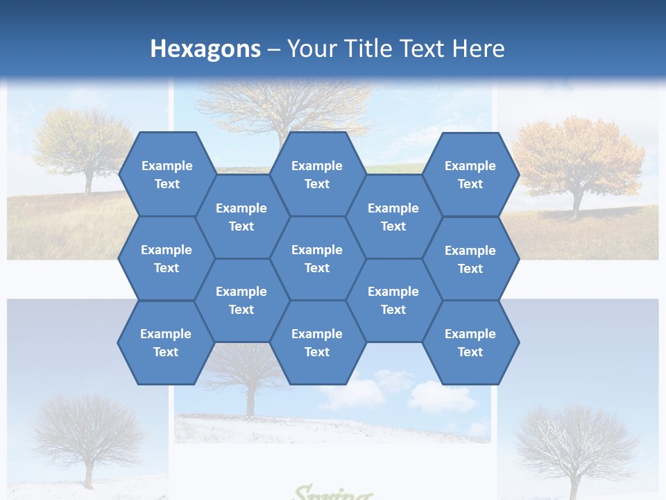 Cold Four Grass PowerPoint Template