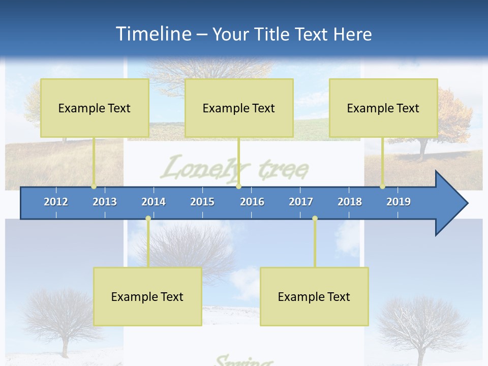 Cold Four Grass PowerPoint Template